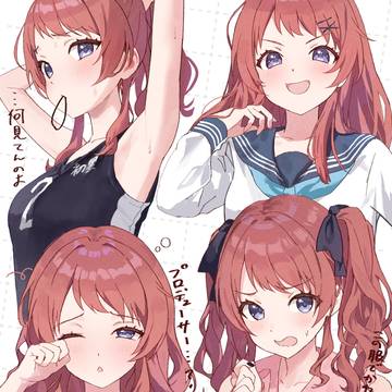 Gakuen IDOLM@STER, Saki Hanami, hairstyle change / いろんな咲季が見てみたい！