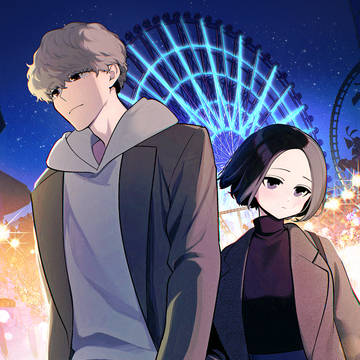 pixivGlowEffect, original, original male and female characters / 繋いで