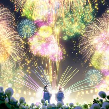 scenery, fireworks, summer festival / 「ありがとう！」想い出は心に咲き続ける🎆