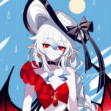 girl, original, white hair / day98