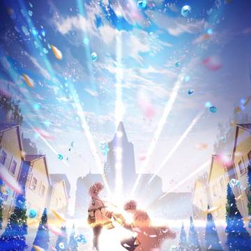 scenery, background, girl / 空の日　フリーレン