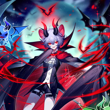 pixivHalloweenEffect, demon, original / 无题