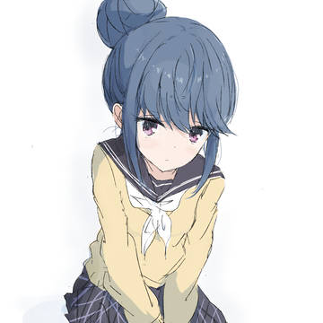 Yuru Camp △, Rin Shima, girl / 志摩リンちゃん女の子すわり
