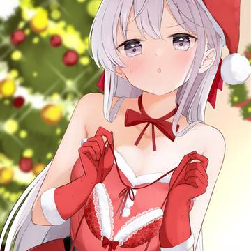 santa, christmas, Santa cosplay / ▼妹はきわどいサンタ下着を手に入れた！