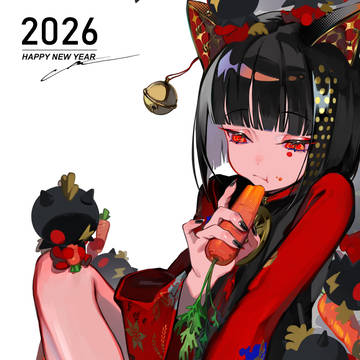 original, animal ears, nail polish / HAPPY NEW YEAR🐴