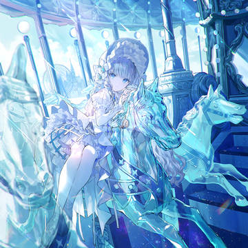 original, merry-go-round, white tights / 廻り巡るメリー