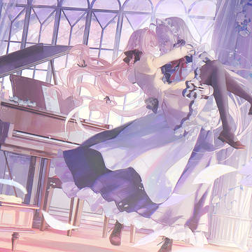 dress, maid, pixivSakuraEffect / 💞