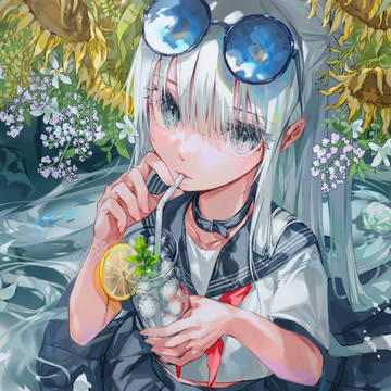 original, girl, young girl / 水分補給