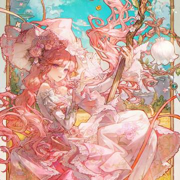 girl, flower, InfinityNikki / Nikki❀