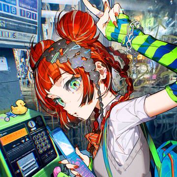 original, original 5000+ bookmarks, red hair / PHONE GIRL