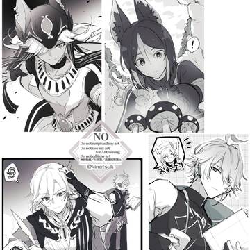 Genshin Impact, GenshinImpact, Cyno (Genshin Impact) / 今週の落書きまとめ（スメール）