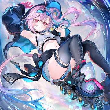 work illustration, Shadowverse:WorldsBeyond, armpits / 奮励の追走・ミュー