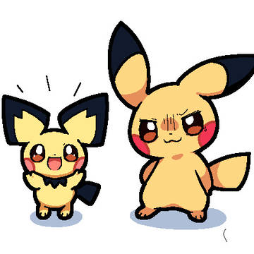 Pokémon, pichu, pikachu / Drawpile