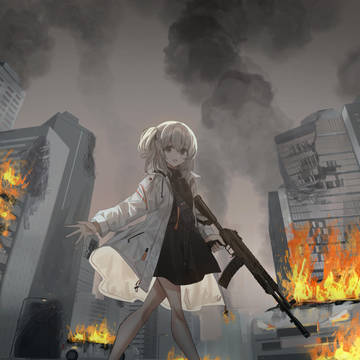 VOCALOID, snooze(wotaku), armed young ladies / snooze