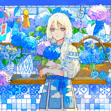 original, creation, hydrangea / 君は何色