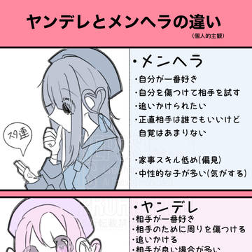 original / ヤンデレとメンヘラの個人的な違い / August 2nd, 2025