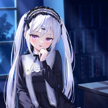 girl, work illustration, twin ponytails / skeb絵