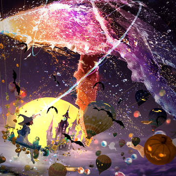 pixivHalloweenEffect, original, background / Spooky night🎃 ✨
