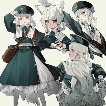 original, animal ears, tail / 郵便配達ちゃん