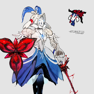 Floette, knight, Pokémon / フラエッテモチーフの騎士（えいえんのはな）