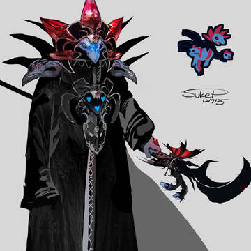 hydreigon, Pokémon, pocket monsters / サザンドラモチーフの魔術師