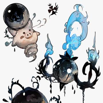 chandelure, Solosis, Spoink / Black Pearl