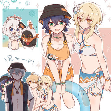 Genshin Impact, GenshinImpact, ZenlessZoneZero / 夏！