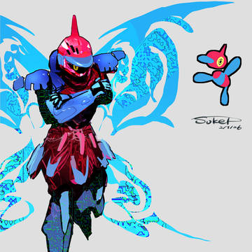 Porygon-Z, Porygon, Pokémon / ポリゴンZ モチーフの騎士