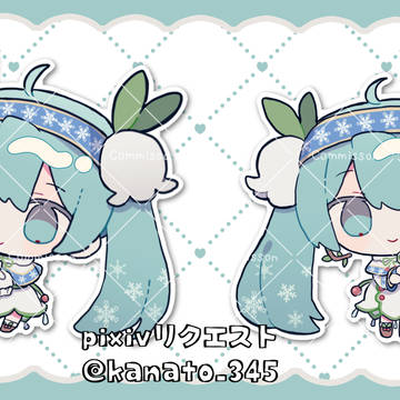 request, snow miku, SD / 雪ミク2015