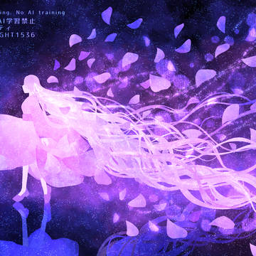 original, illustration, girl / ほどける春