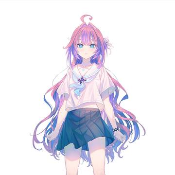 work illustration, virtual YouTuber, virtual YouTuber / ミカヅキ/綺々羅々ヴィヴィ(cover)MVイラスト