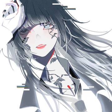 creation, girl, black hair / 無題