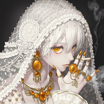 original, Kohaku, veil / 琥珀