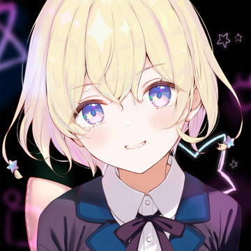 original, blonde, short haircut / 星屑の魔族