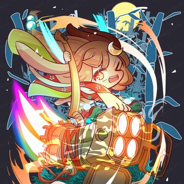 chibi, SD, Kaguya (Cosmic Princess Kaguya) / かぐや🎋🚀