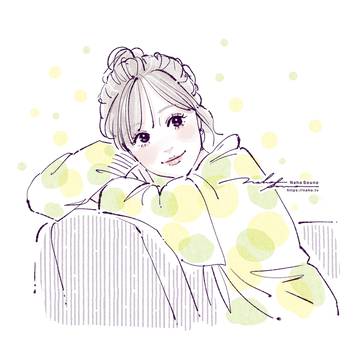 illustrator, illustration, girl / Artwork by illustrator NahoSouno