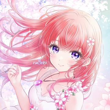girl, original, illustration / 春風✨