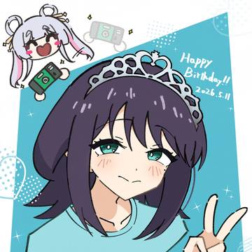 Cosmic Princess Kaguya!, Iroha Sakayori, Yachiyo Runami / 彩葉お誕生日おめでとう！！🦊🎂🎉
