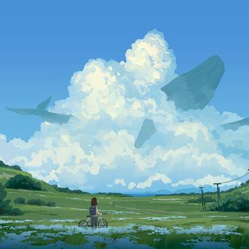scenery, background, creation / Drifting
