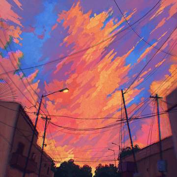 scenery, sky, aesthetic / 一切都灿烂，一切都一去不复返。